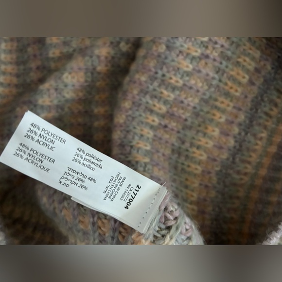 NWT DEX Hoodie Sweater Pocket Pastel Rainbow 1X - Picture 7 of 8